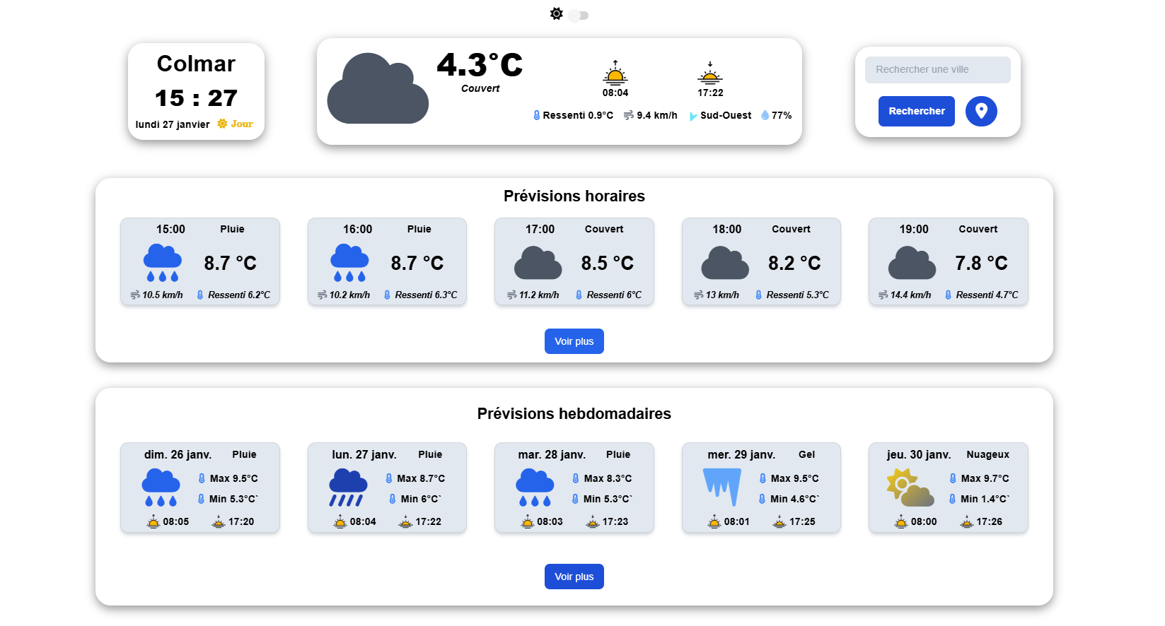 Application Météo